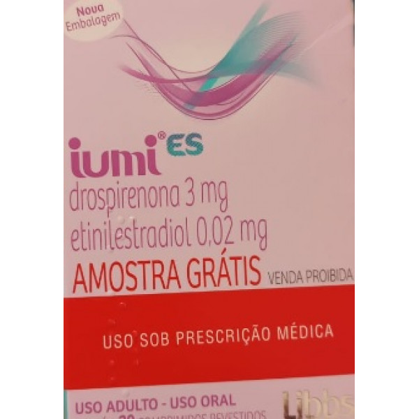 Iumi ES- Drospirenona 3mg + Etinilestradiol 0,02mg - 30 Cápsulas